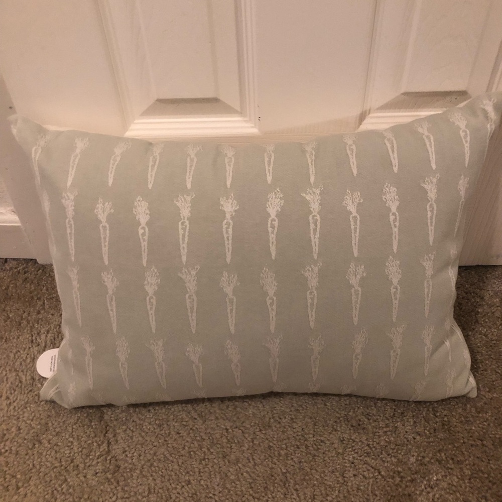 Threshold Studio McGee Oversize Woven Carrot Lumbar Throw Pillow Sage - Easter